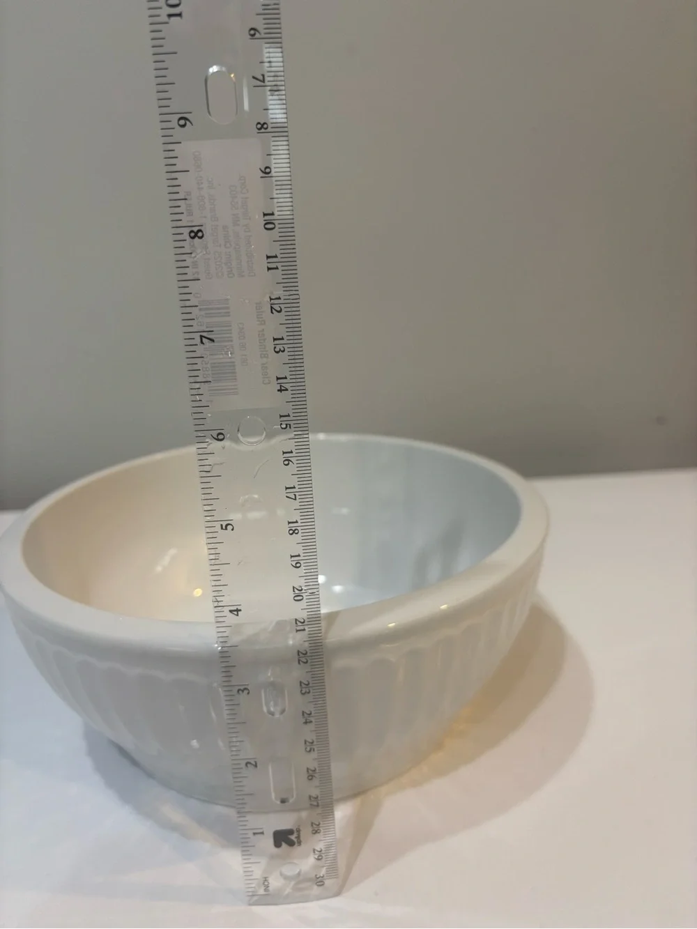 New Large White Coventry Porcelain Serving Bowl - Classic Design Made in China.
